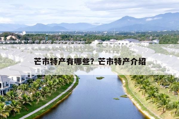 芒市特产有哪些？芒市特产介绍