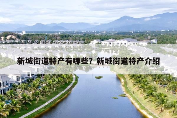 新城街道特产有哪些？新城街道特产介绍