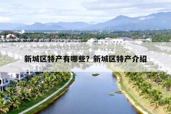 新城区特产有哪些？新城区特产介绍
